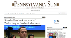 Desktop Screenshot of pennsylvaniasun.com