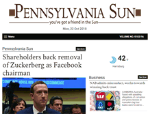 Tablet Screenshot of pennsylvaniasun.com